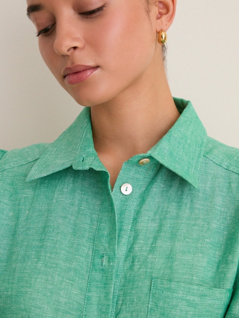 Tuckernuck Sea Green Callahan Shirt Dress XS - Picture 5 of 8